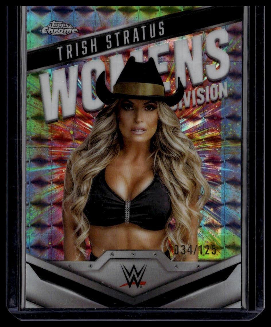 2025 Topps Chrome WWE Trish Stratus Women's Division Aqua Geometric /125