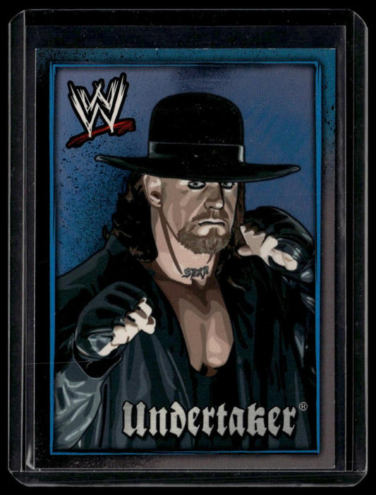 2007 Topps WWE Dog Tags Inserts #6 Undertaker Silver Tags
