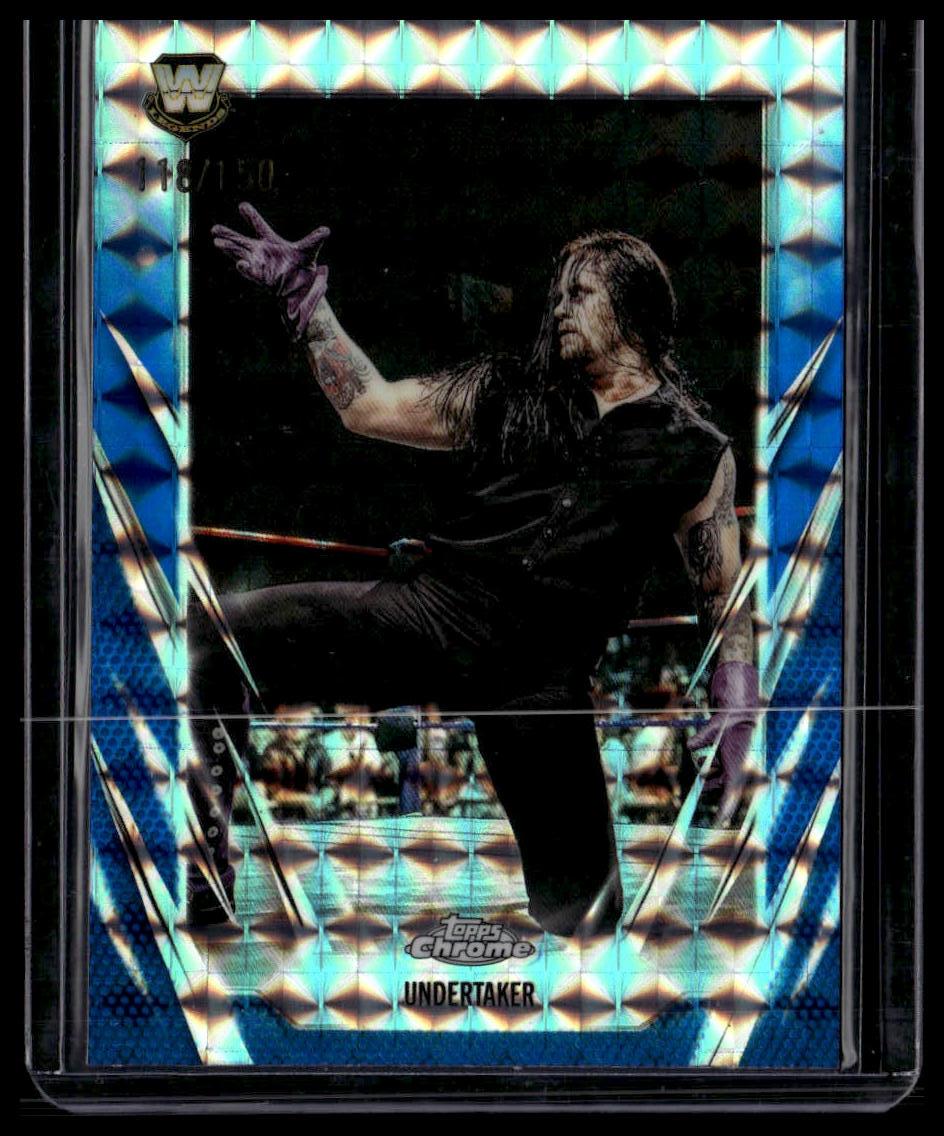 2026 Topps Chrome WWE #3 Undertaker Blue Geometric Refractor #/150