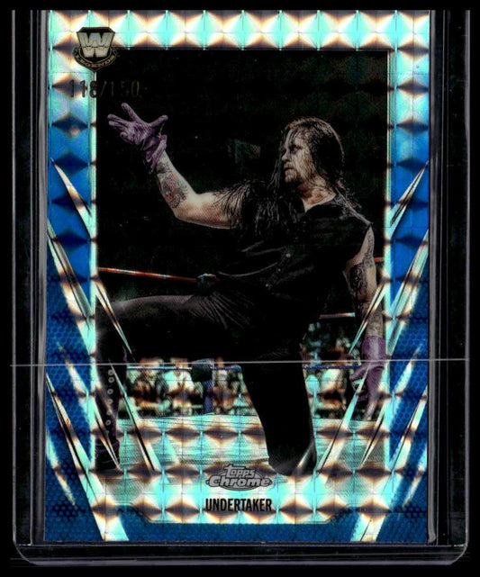 2026 Topps Chrome WWE #3 Undertaker Blue Geometric Refractor #/150