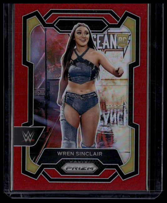 2024 Panini Prizm WWE #195 Wren Sinclair Red Prizms #/299