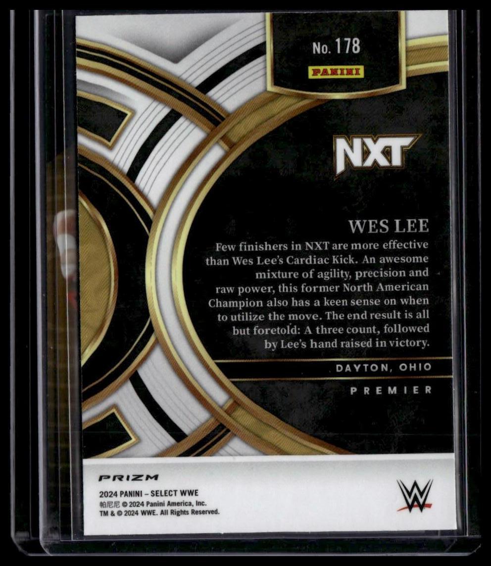 2023 Panini Revolution WWE #16 Wes Lee Shock Wave Sunburst #/99