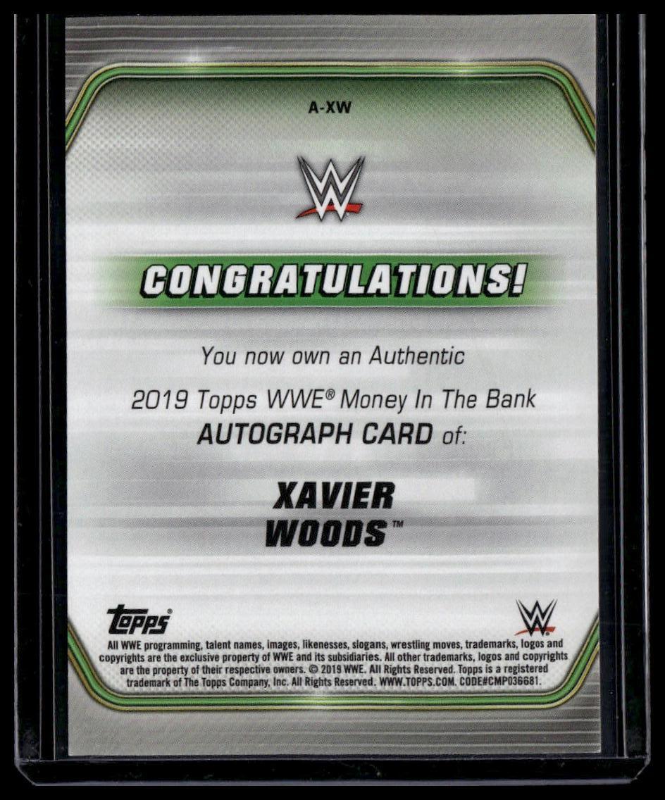 2019 Topps WWE Money in the Bank #A-XW Xavier Woods Autographs #/199