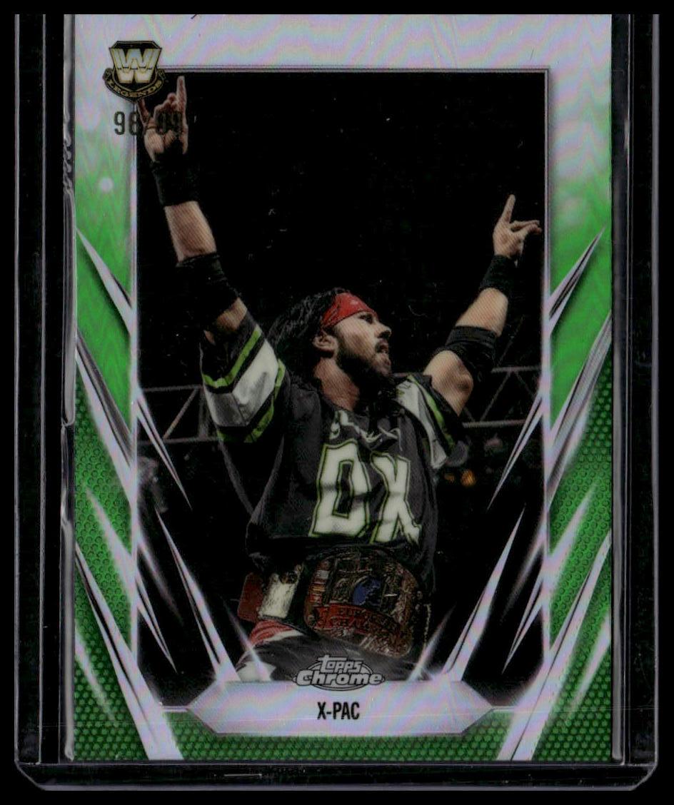 2026 Topps Chrome WWE #42 X-Pac Green Refractor #/99