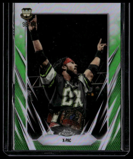 2026 Topps Chrome WWE #42 X-Pac Green Refractor #/99