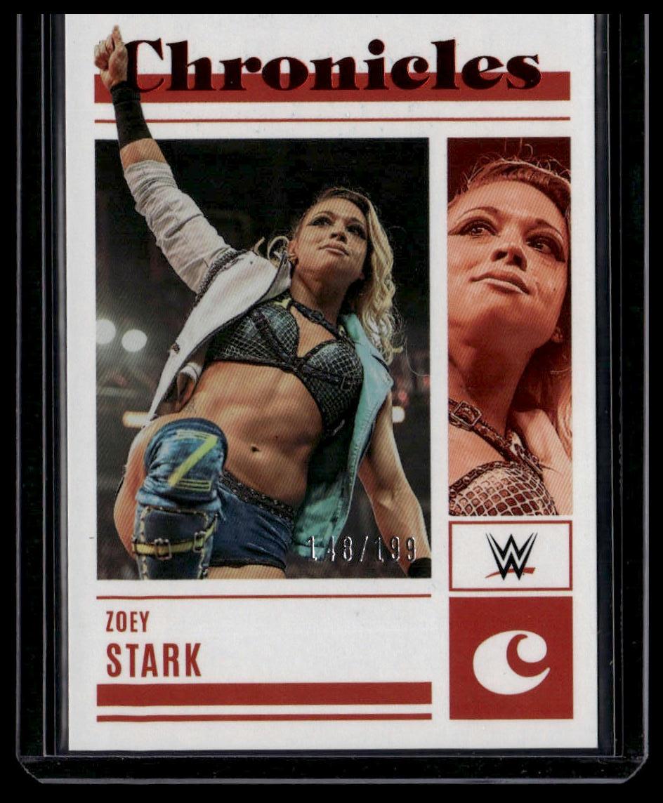 2023 Panini Chronicles WWE #91 Zoey Stark Red #/199