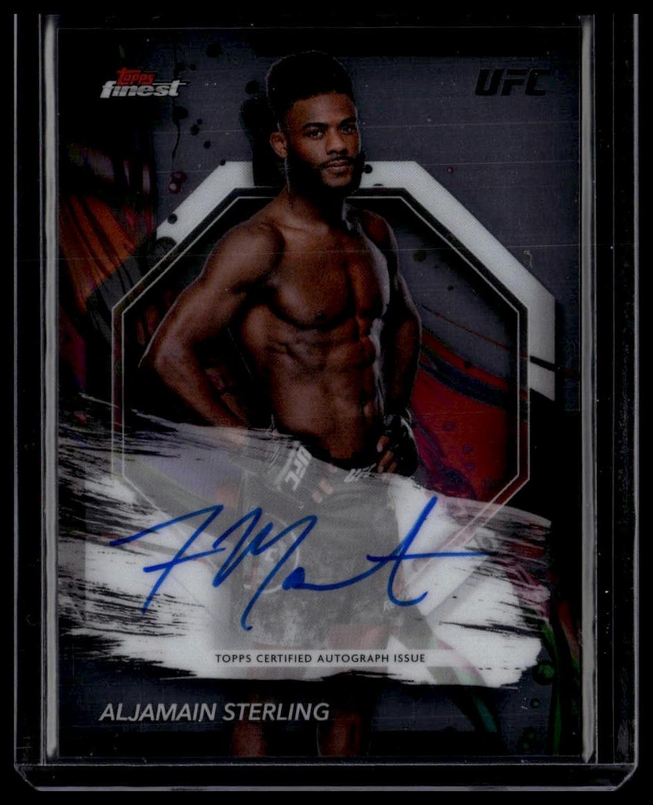 2024 Topps Finest UFC #FA-ANS Aljamain Sterling Finest Autographs