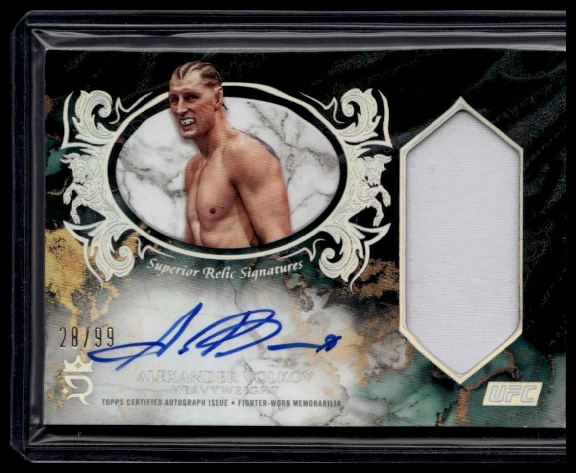 2025 Topps Royalty UFC #SRS-AL Alexander Volkov Superior Relic Signatures #/99
