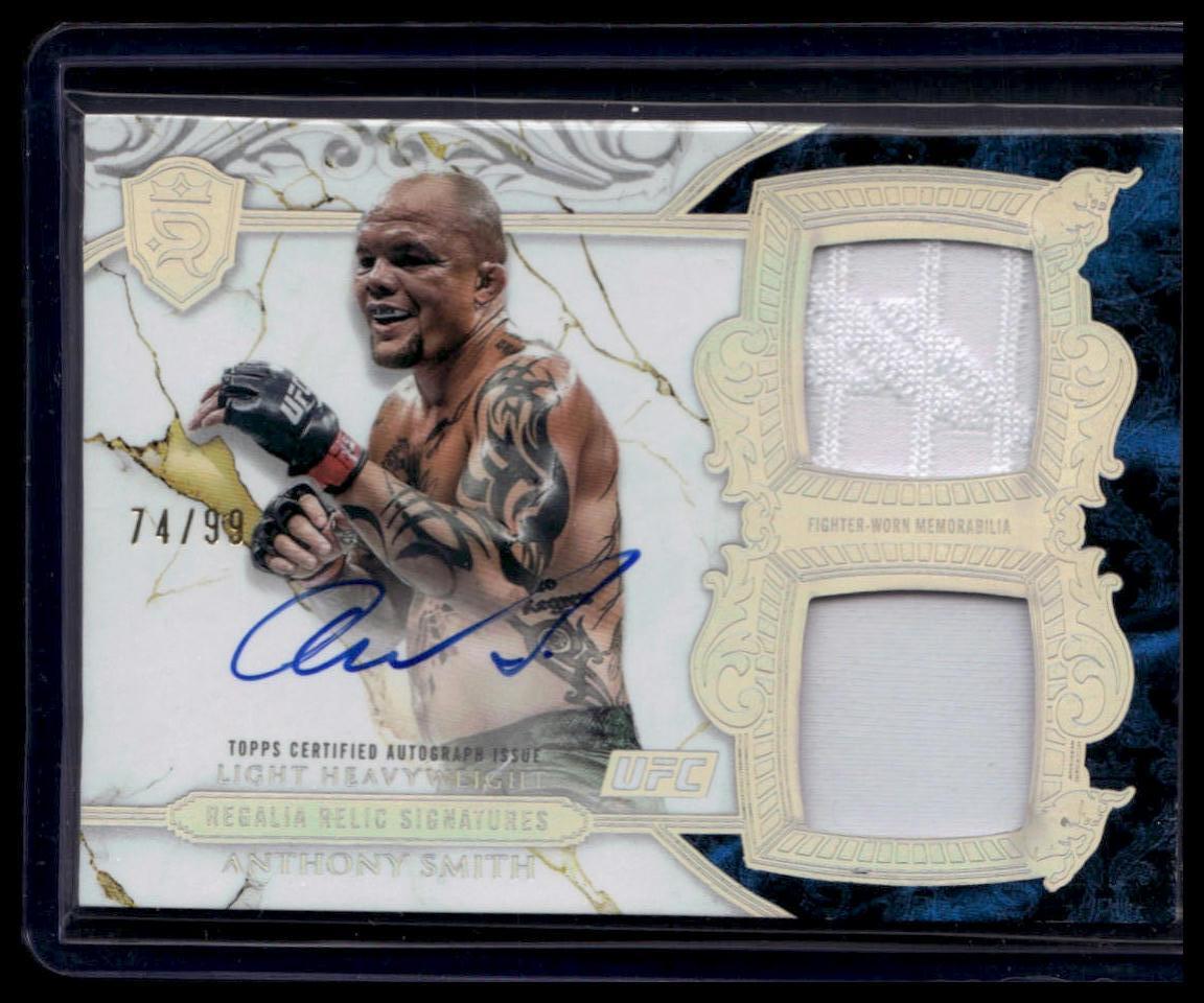 2025 Topps Royalty UFC #RRS-AH Anthony Smith Regalia Relic Signatures #/99