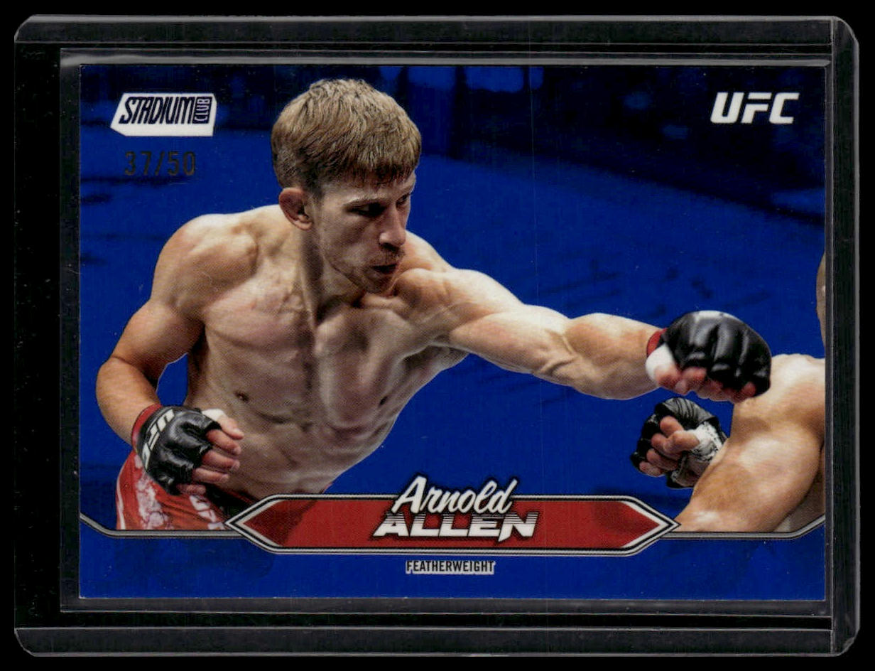 2025 Stadium Club UFC #159 Arnold Allen Blue Foil #/50
