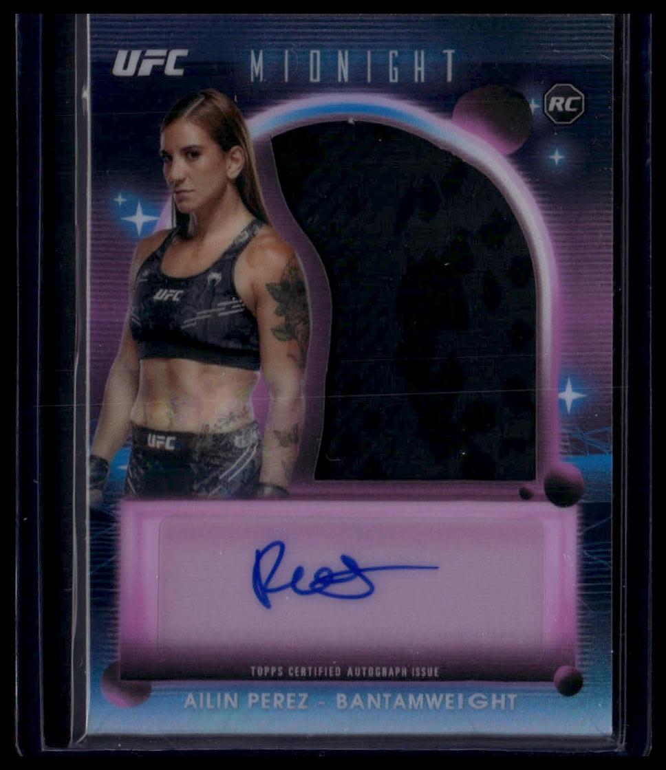 2025 Topps Midnight UFC #RRA-AP Ailin Perez Rookie Relic Autographs