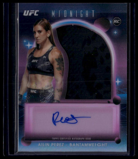2025 Topps Midnight UFC #RRA-AP Ailin Perez Rookie Relic Autographs