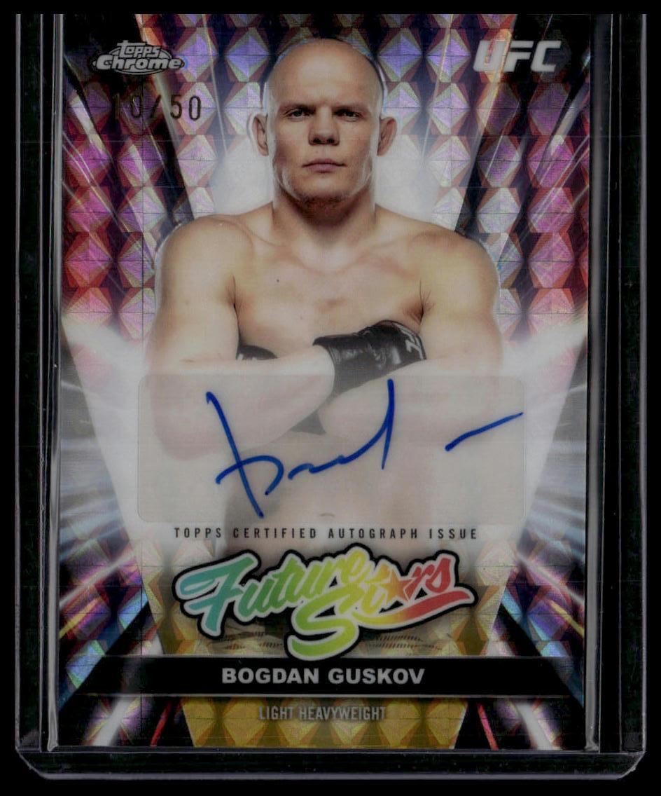 2026 Topps Chrome UFC Bogdan Guskov Future Stars Autographs Gold Geometric  #/50