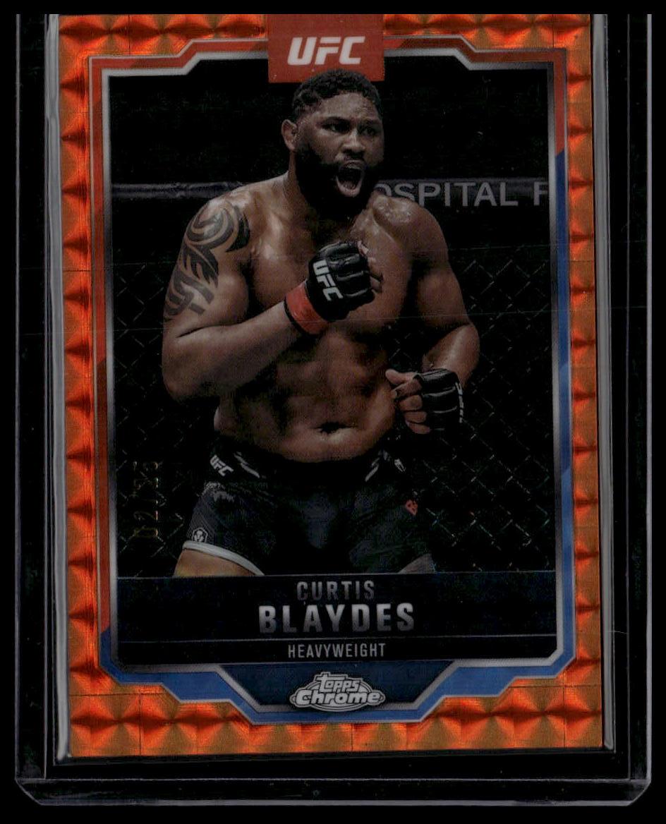 2025 Topps Chrome UFC #31 Curtis Blaydes Orange Geometric #/25