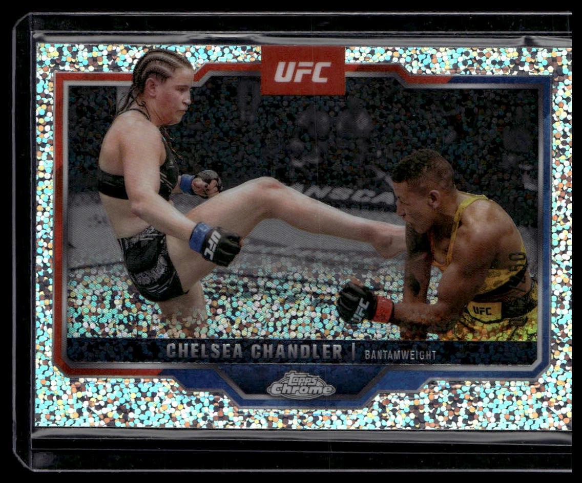 2025 Topps Chrome UFC #79 Chelsea Chandler Speckle Refractor #/250