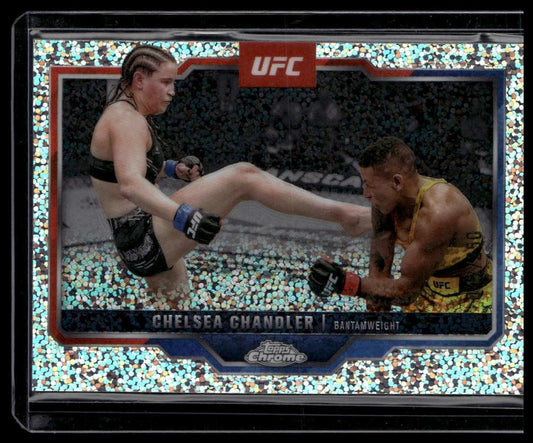 2025 Topps Chrome UFC #79 Chelsea Chandler Speckle Refractor #/250