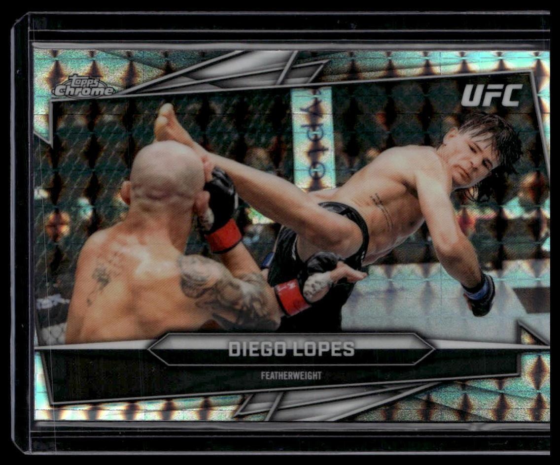 2026 Topps Chrome UFC #128 Diego Lopes Geometric Refractor