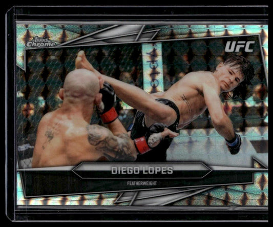 2026 Topps Chrome UFC #128 Diego Lopes Geometric Refractor