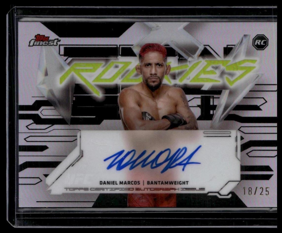 2025 Topps Finest Daniel Marcos Finest Rookie Autographs Black Refractors #/25