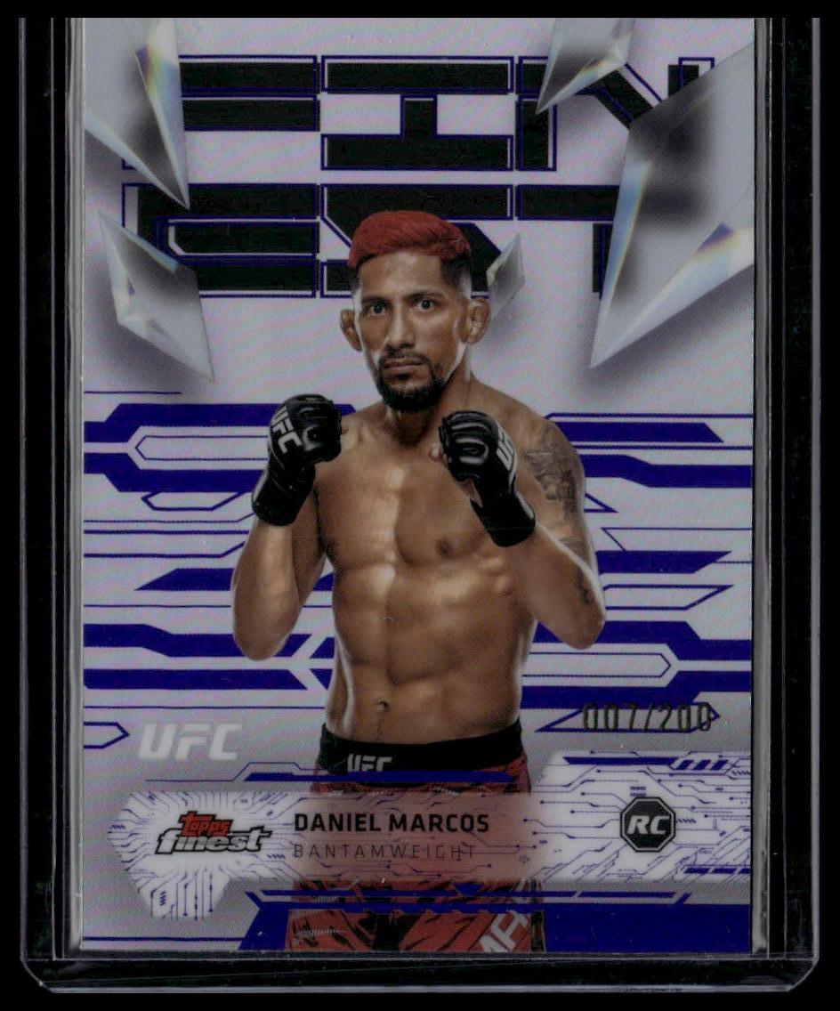 2025 Topps Finest UFC #131 Daniel Marcos Purple Refractors #/200