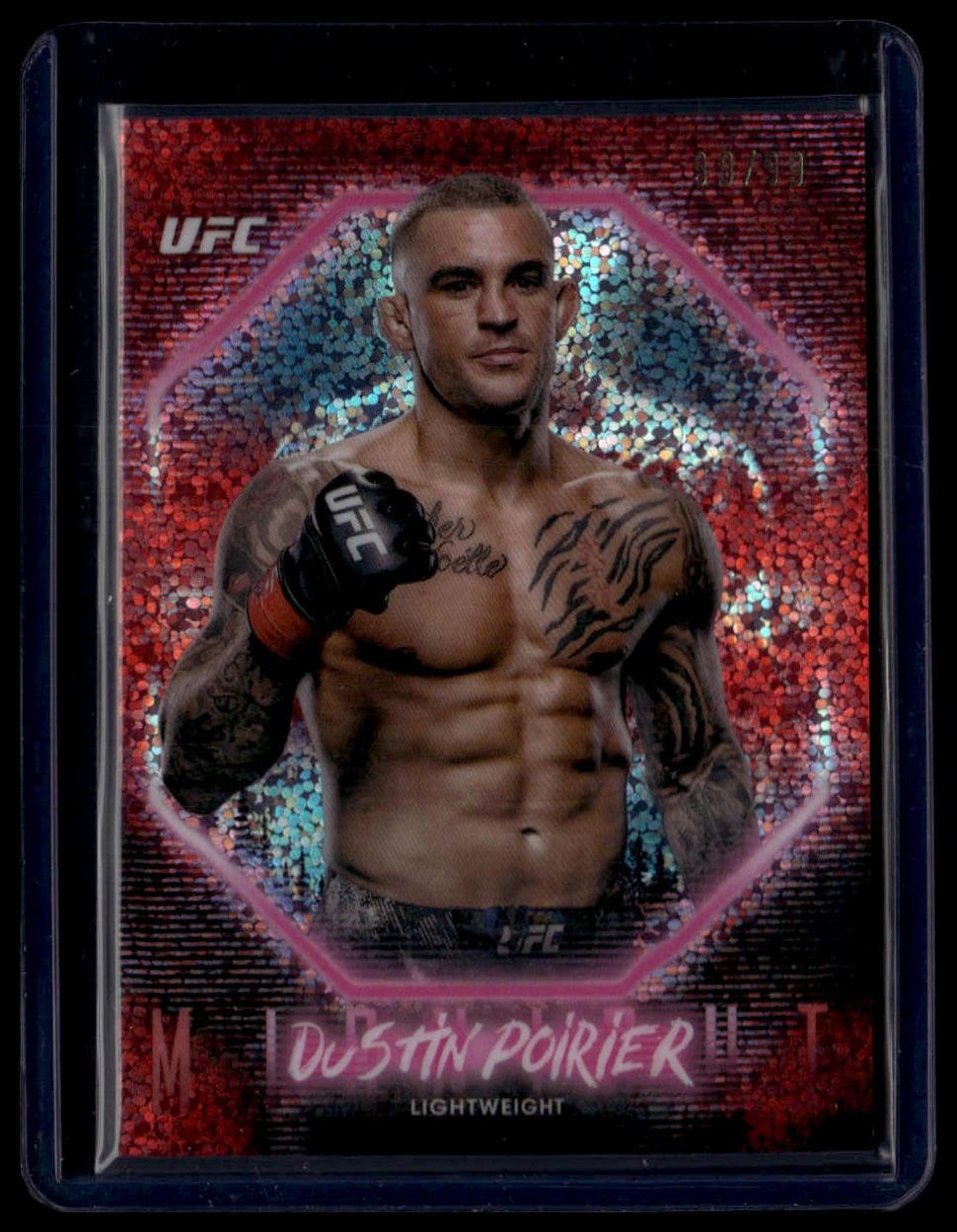 2025 Topps Midnight UFC #84 Dustin Poirier Twilight #/99