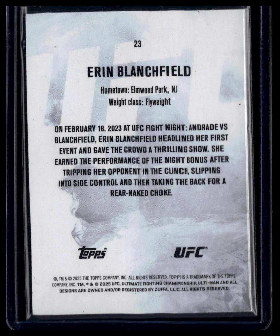 2025 Topps Knockout UFC #23 Erin Blanchfield Red #/25
