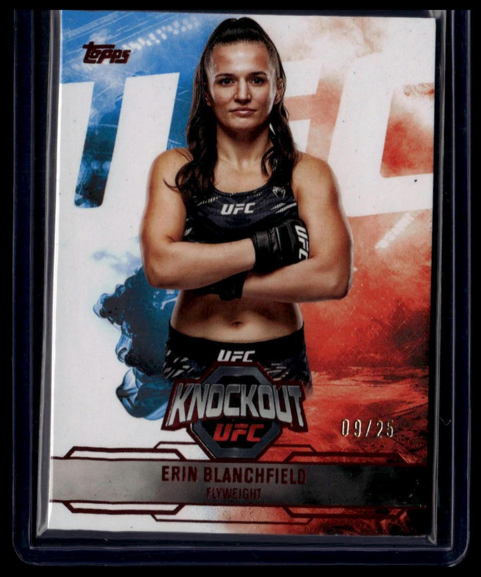 2025 Topps Knockout UFC #23 Erin Blanchfield Red #/25