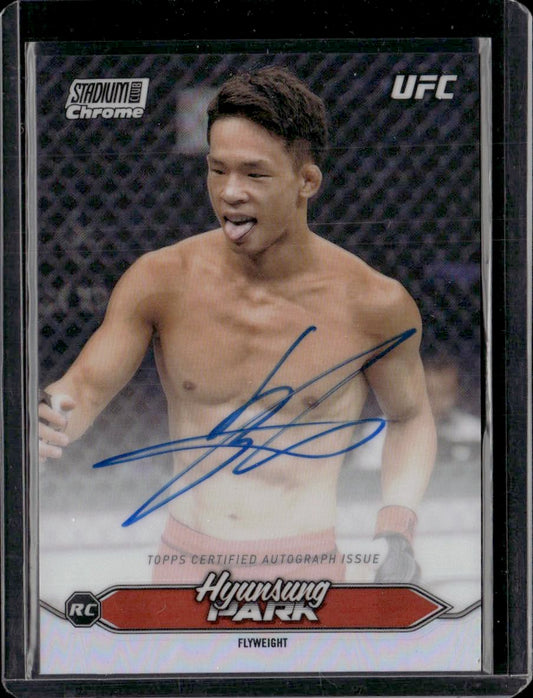2025 Stadium Club UFC #CAS-HSP Hyunsung Park Chrome Autographs