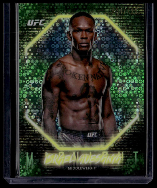 2025 Topps Midnight UFC #47 Israel Adesanya Morning #/125