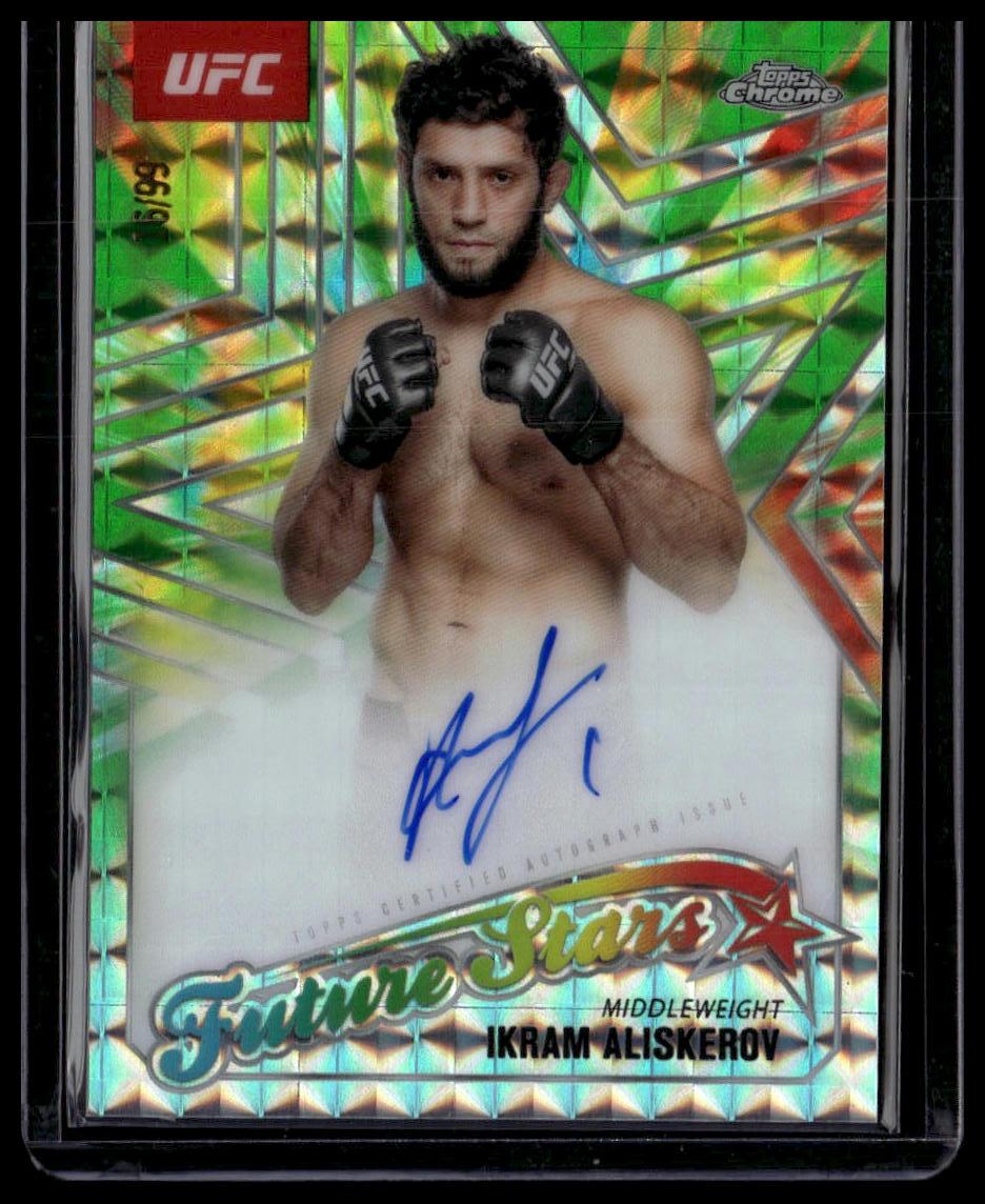 2025 Topps Chrome Ikram Aliskerov Future Stars Autographs Green Geometric #/99