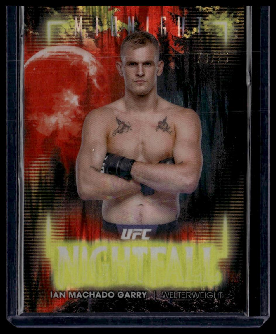 2025 Topps Midnight UFC #NF-13 Ian Machado Garry Nightfall Dusk #/75