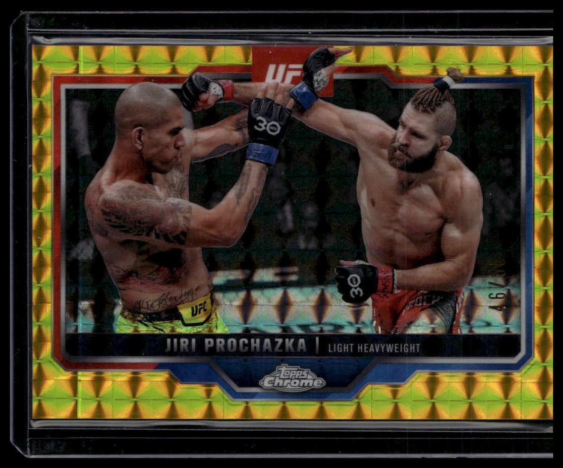 2025 Topps Chrome UFC #70 Jiri Prochazka Gold Geometric #/50
