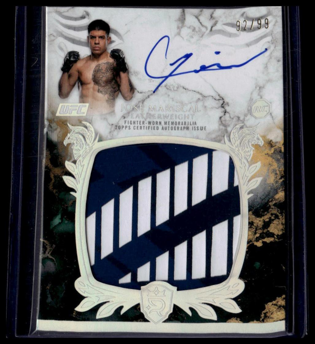2025 Topps Royalty UFC #RRA-JL Jose Mariscal Rookie Relic Autographs #/99