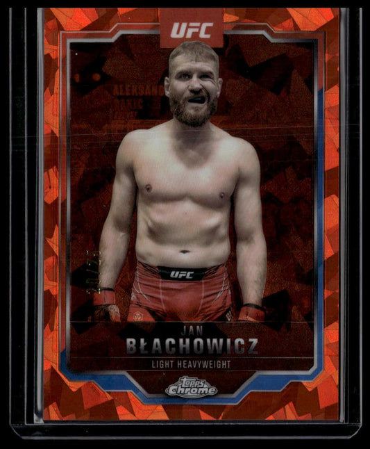 2025 Topps Chrome Sapphire Edition UFC #129 Jan Błachowicz Orange Sapphire #/25