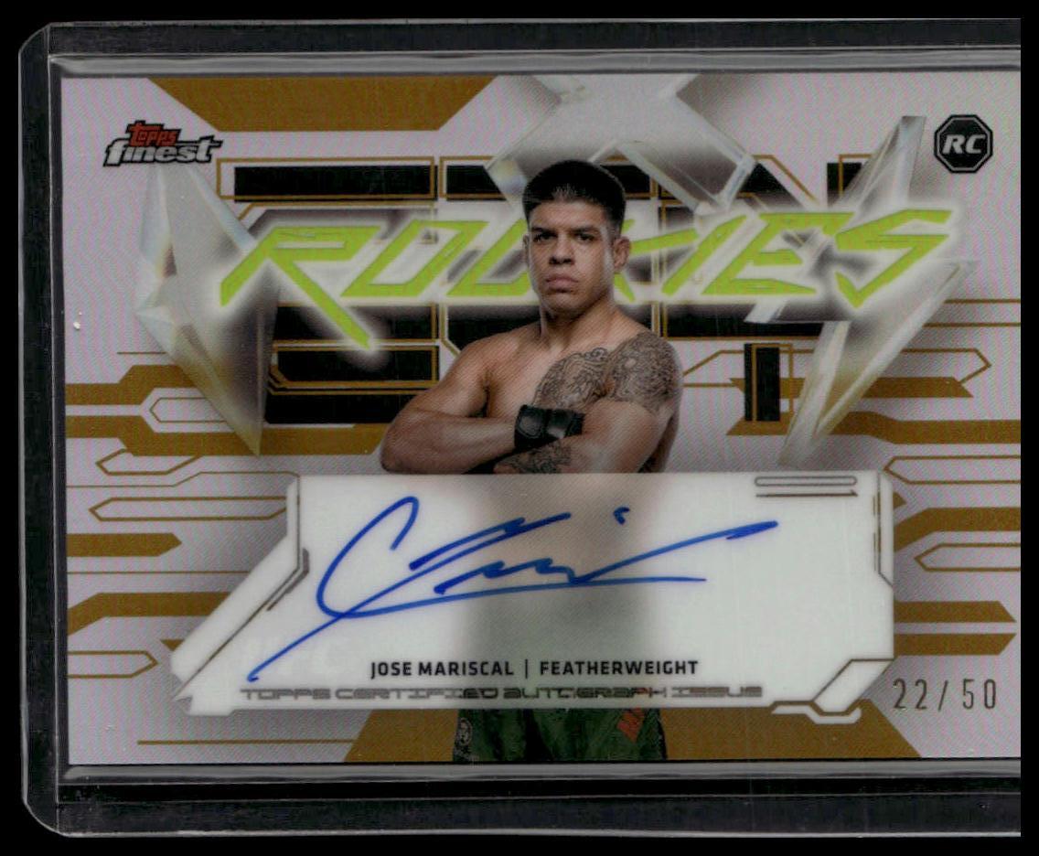 2025 Topps Finest Jose Mariscal Finest Rookie Autographs Gold Refractors #/50