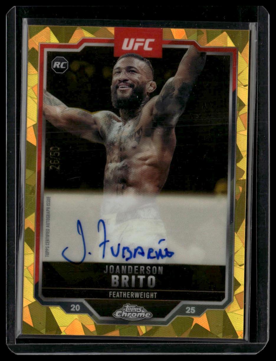2025 Topps Chrome Joanderson Brito Chrome Rookie Autographs Gold Refractor #/50