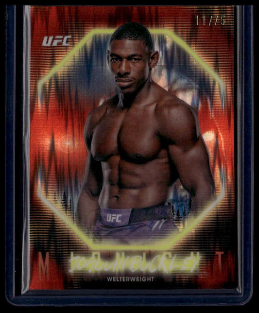 2025 Topps Midnight UFC #56 Joaquin Buckley Dusk #/75