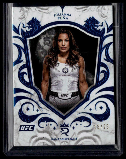 2025 Topps Royalty UFC #85 Julianna Peña Blue #/25