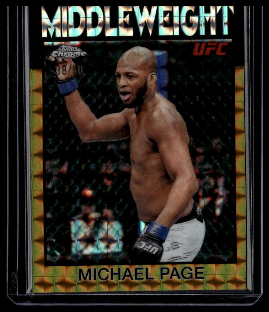 2026 Topps Chrome Michael Page 1986 Topps Gold Geometric Refractor #/50