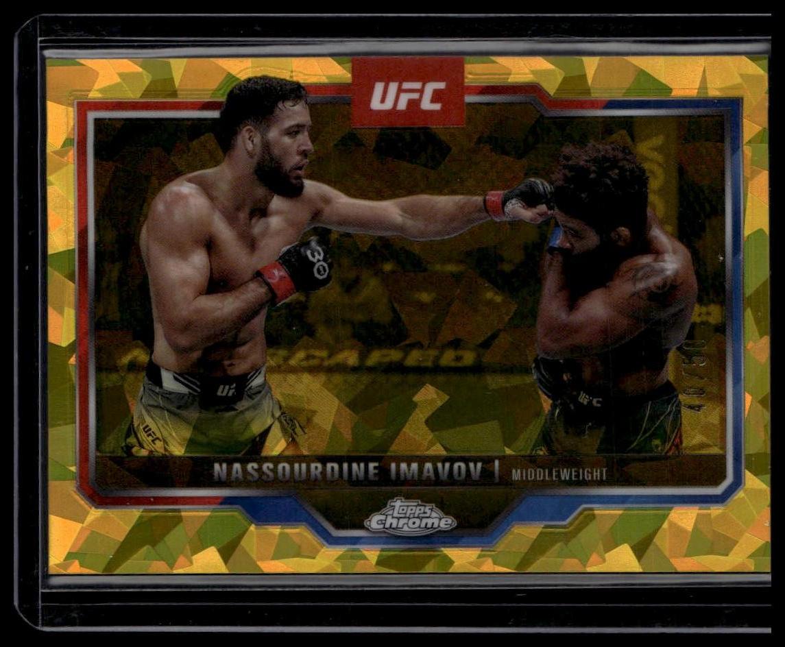 2025 Topps Chrome Sapphire UFC Nassourdine Imavov Gold Sapphire /50