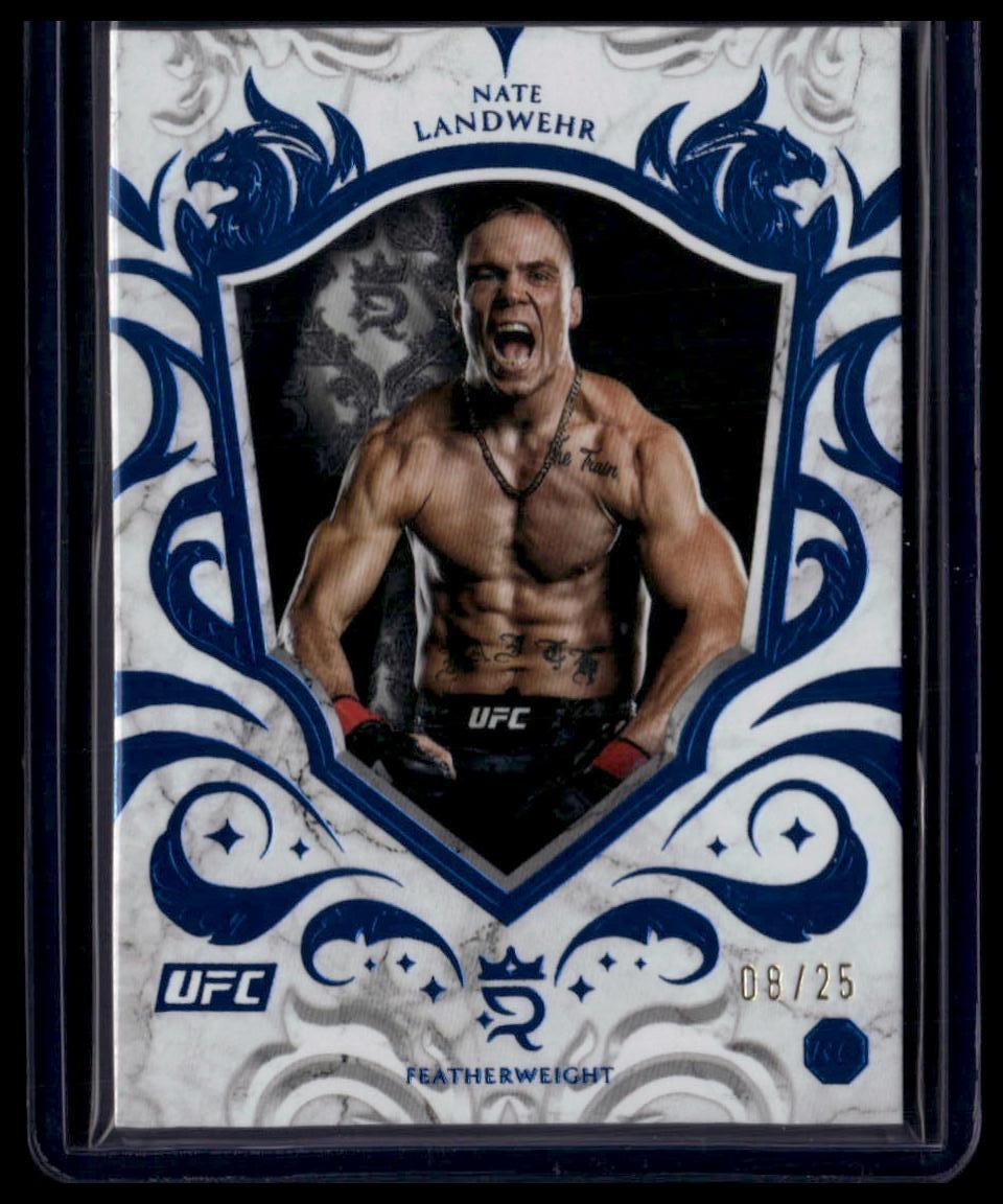 2025 Topps Royalty UFC #40 Nate Landwehr Blue #/25