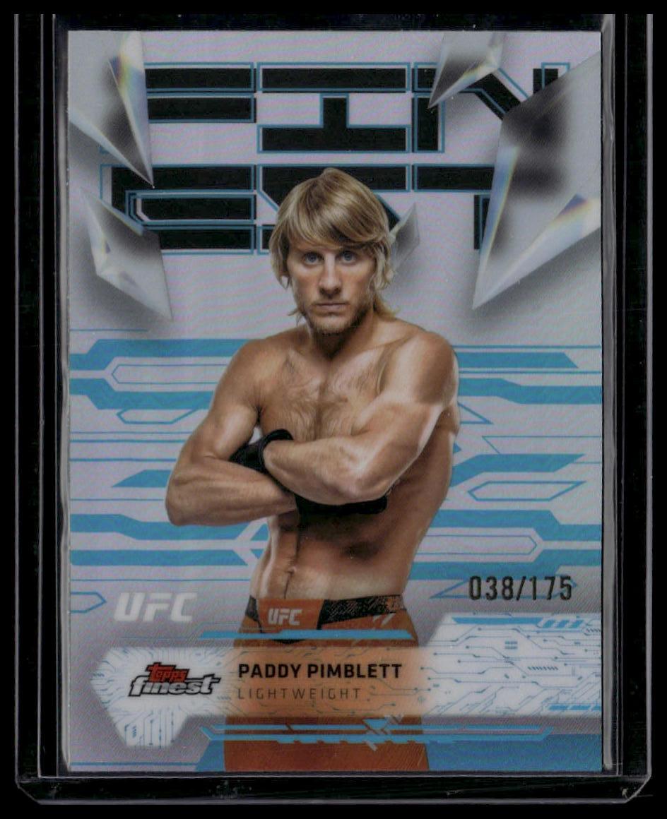 2025 Topps Finest UFC #209 Paddy Pimblett Blue Refractors #/175