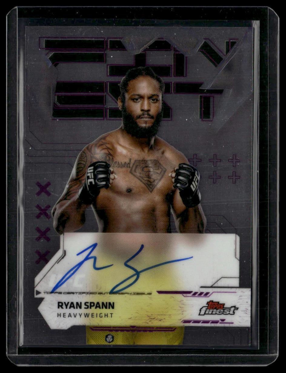 2025 Topps Finest UFC #FA-RS Ryan Spann Finest Autographs