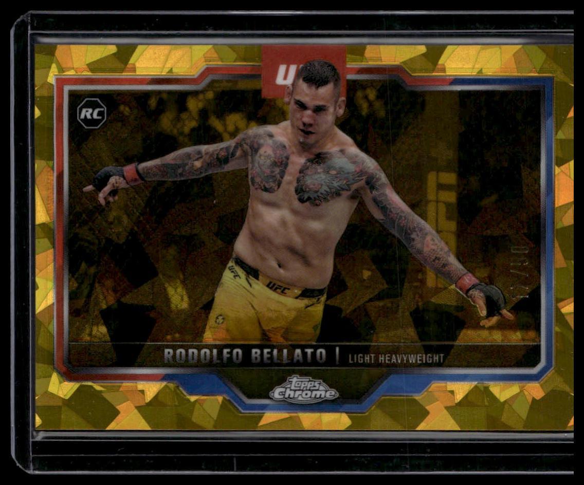 2025 Topps Chrome Sapphire Edition UFC #194 Rodolfo Bellato Gold Sapphire #/50