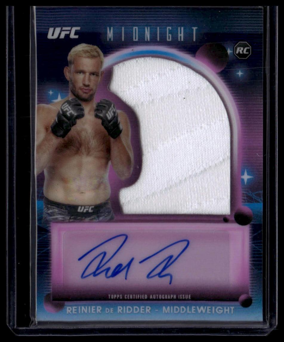 2025 Topps Midnight UFC #RRR-RD Reinier de Ridder Rookie Relic Autographs