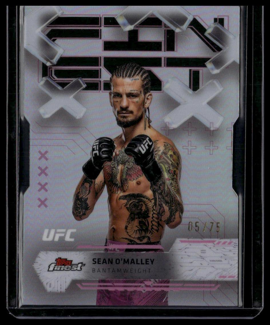 2025 Topps Finest UFC #15 Sean O'Malley Refractors Die Cut #/75