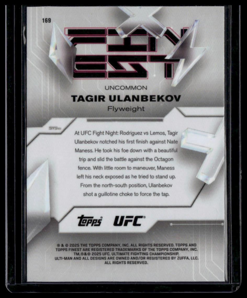 2025 Topps Finest UFC #169 Tagir Ulanbekov Purple Refractors #/200