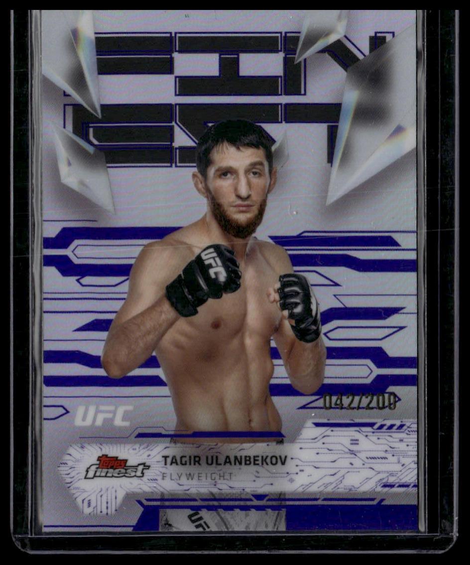 2025 Topps Finest UFC #169 Tagir Ulanbekov Purple Refractors #/200
