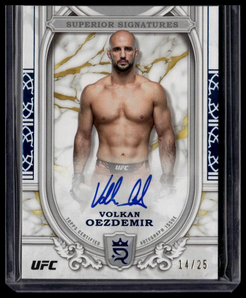 2024 Topps Royalty UFC #SS-VOR Volkan Oezdemir Superior Signatures Blue #/25