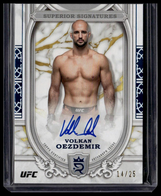 2024 Topps Royalty UFC #SS-VOR Volkan Oezdemir Superior Signatures Blue #/25